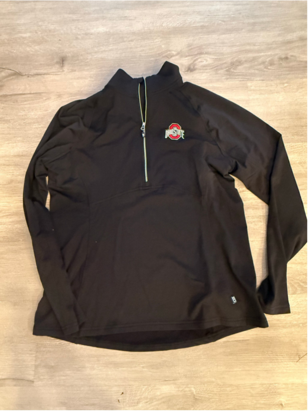 Women's Cutter & Buck Ohio State Quarter Zip Pullover Black Size L